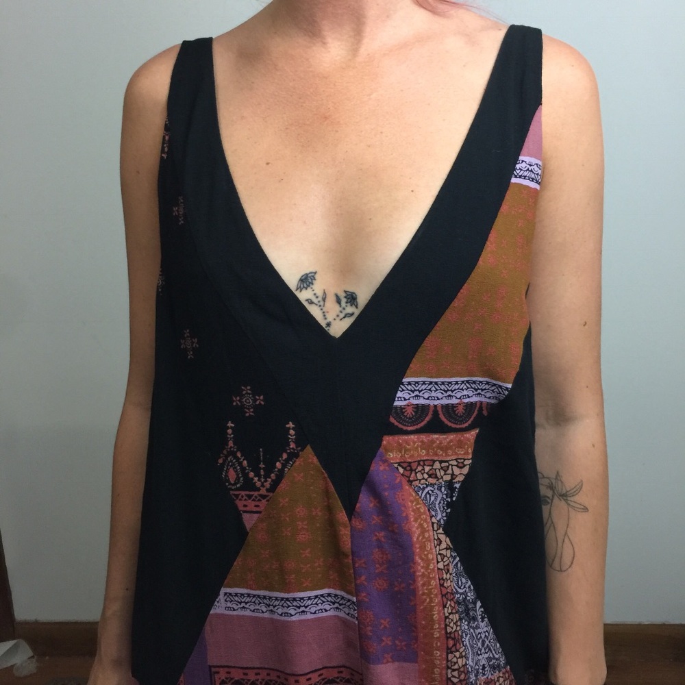 SOLD FREE PEOPLE Wide Leg Boho Jumpsuit - Picture 5 of 8